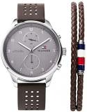 Tommy Hilfiger Men Multi Dial Quartz Watch with Leather Strap 2770047