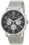 Tommy Hilfiger Mens Quartz Watch, multi dial Display and Stainless Steel Strap 1791292