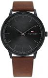 Tommy Hilfiger Men Analog Quartz Watch with Leather Strap 1791876
