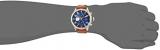 Tommy Hilfiger Mens Quartz Watch, multi dial Display and Leather Strap 1791137