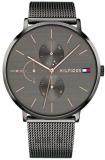Tommy Hilfiger Womens Multi Dial Quartz Watch Jenna with Stainless Steel Mesh Band
