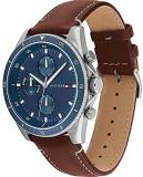 Tommy Hilfiger Men's Analog Quartz Watch with Leather Strap 1791837, Tommy Hilfiger Men's Leather Bracelet