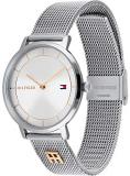 Tommy Hilfiger Womens Analogue Quartz Watch Tea with Stainless Steel Mesh Band