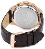 Tommy Hilfiger Mens Quartz Watch, multi dial Display and Leather Strap 1791118