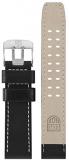Luminox Men&#39;s 6600 Navy Seal Series Black &amp; Beige Leather Strap Titanium Buckle Watch Band