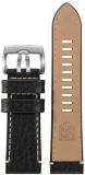 Luminox Men&#39;s 1861 Field Series Black &amp; Beige Leather Strap Stainless Steel Buckle Watch Band