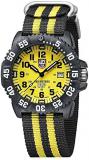 Luminox Sporty Outdoor Mens Watch Set Spec Ops Series (A.3955.SET) Swiss Made with Black Case, Yellow Dial + 200 Metres Waterproof Diver Watch