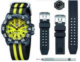 Luminox Sporty Outdoor Mens Watch Set Spec Ops Series (A.3955.SET) Swiss Made with Black Case, Yellow Dial + 200 Metres Waterproof Diver Watch