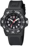 Luminox new NavySEAL carbon compound 3500 series Watch with carbon compound Case Black|White Dial and PU Black Strap XS.3501