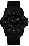 Luminox new NavySEAL carbon compound 3500 series Watch with carbon compound Case Black|White Dial and PU Black Strap XS.3501