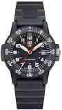 Luminox Leatherback Sea Turtle 0300 series Watch with carbon compound Case Black|White Dial and PU Black Strap XS.0301