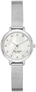 Kate Spade Women&#39;s Morningside Quartz Watch with Stainless Steel Strap, Silver, 10 (Model: KSW1573)