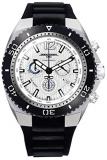 Mens JG7200-12 Stainless Steel Watch Silver Dial Leather Strap - Jorg Gray
