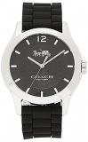 Coach Men's Maddy Stainless Steel 40Mm Rubber Strap Watch