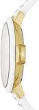 kate spade new york Women's Park Row Quartz Watch with Silicone Strap, White, 12 (Model: KSW1694)