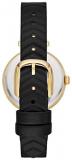 Kate Spade New York Annadale - Women's Three Hand Analog Wrist Watch with Black Quilted Leather Strap - KSW1546
