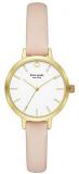 Kate Spade New York Leather Metro Watch - KSW9003 Pink One Size