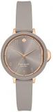 Kate Spade New York Women's Park Row Stainless Steel and Silicone Quartz Watch