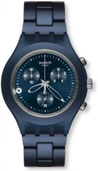 Swatch Men&#39;s Full-Blooded Watch SVCN4004AG Smoky Blue