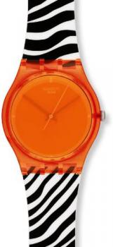 Swatch Orange Zeb Go107 Ladies Watch