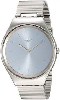 Swatch Unisex Adult Analogue Quartz Watch with Stainless Steel Strap SYXS103GG