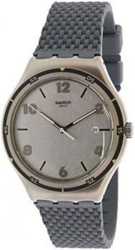 Swatch Mens Analogue Quartz Watch with Rubber Strap YWS447