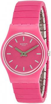 Swatch Women&#39;s Analogue Quartz Watch with Stainless Steel Strap LP149B
