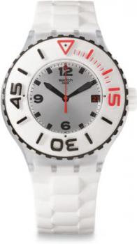 Swatch Mens Analogue Quartz Watch with Silicone Strap SUUK401