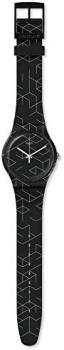 Swatch Unisex Adult Analogue Quartz Watch with Silicone Strap SUOB161