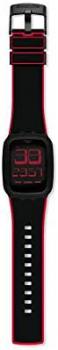 Swatch Unisex Adult Digital Watch with Silicone Strap SURB102E