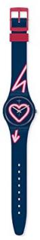 Swatch Women&#39;s Analogue Quartz Watch with Silicone Strap GN267