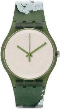 Swatch Unisex Analogue Quartz Watch with Synthetic Strap SUOG105