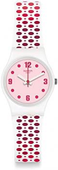 Swatch Womens Analogue Quartz Watch with Silicone Strap LW163