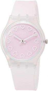 Swatch Womens Analogue Quartz Watch with Silicone Strap GE273