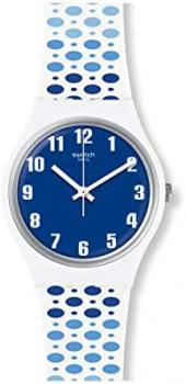Swatch Mens Analogue Quartz Watch with Silicone Strap GW201