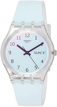 Swatch Womens Analogue Quartz Watch with Silicone Strap GE713