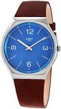 Swatch SKINWIND Sun-Brushed Blue Dial Men&#39;s Watch SS07S101