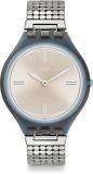 Swatch Unisex Digital Quartz Watch with Stainless Steel Strap SVOM101GA