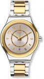Swatch Women&#39;s Digital Automatic Watch with Stainless Steel Strap YIS410G