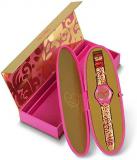 Swatch SUOZ200 Futuring by EVA & ADELE Pink & Gold Swiss Watch Silicon