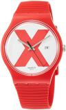 Swatch Unisex Adult Analogue Quartz Watch with Silicone Strap SUOR400