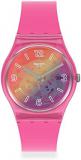 Swatch Gent Standard Quartz Silicone Strap, Pink, 18 Casual Watch (Model: GP174), pink, Standard Watch