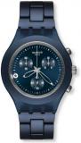 Swatch Men&#39;s Full-Blooded Watch SVCN4004AG Smoky Blue