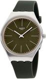 Swatch Unisex Adult Analogue Quartz Watch with Leather Strap SYXS116