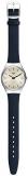 Swatch Unisex Adult Analogue Quartz Watch with Leather Strap SYXS115