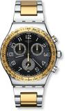 Swatch Men&#39;s Analog Quartz Watch with Stainless-Steel Strap YVS427G