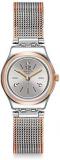 Swatch Womens Analogue Quartz Watch with Stainless Steel Strap YSS327M