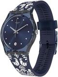 Swatch Womens Analogue Quartz Watch with Silicone Strap GN413