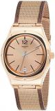 Swatch Womens Analogue Quartz Watch with Stainless Steel Strap YLG408M