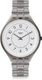 Swatch Unisex Digital Quartz Watch with Stainless Steel Strap SVUM101G